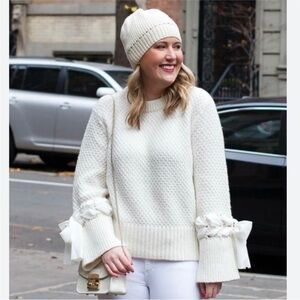 Club Monaco Cream Knit Sweater